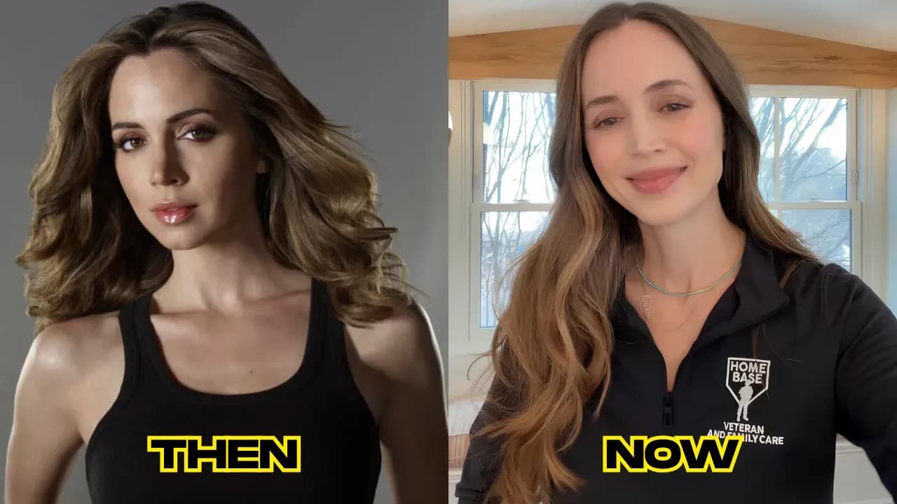 Eliza Dushku then and now