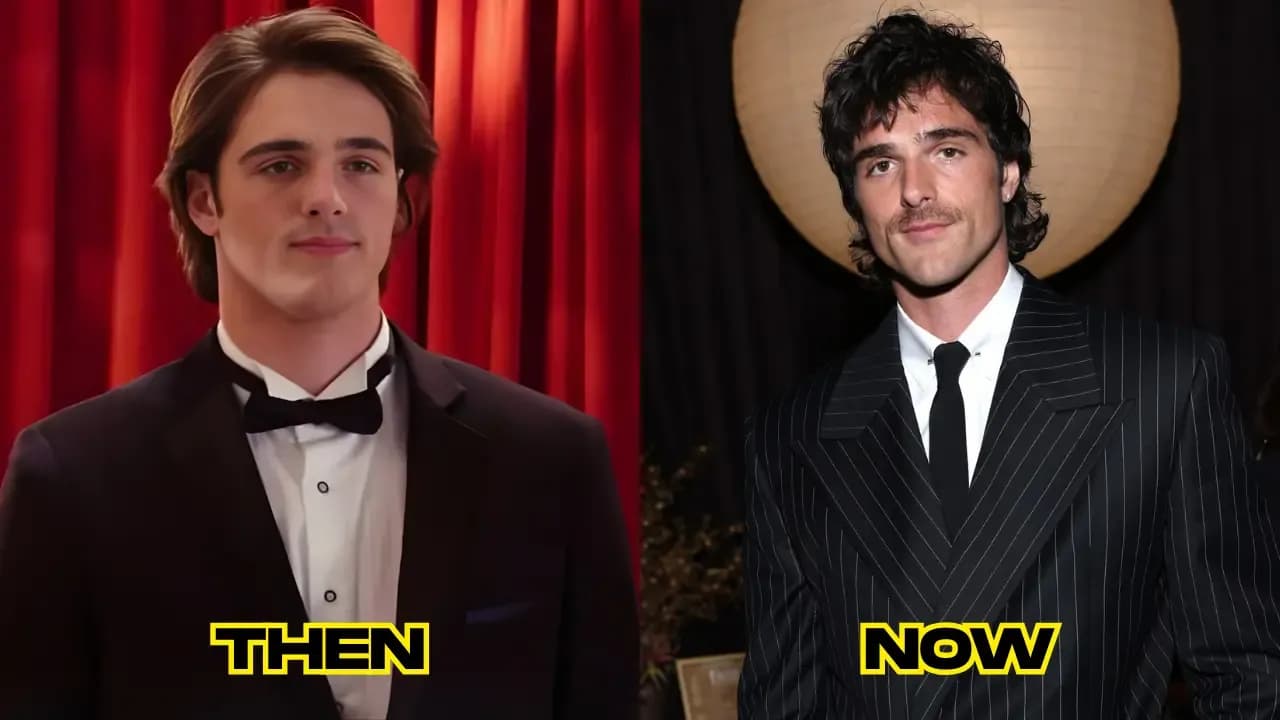 Jacob Elordi then (2018) and now (2026)