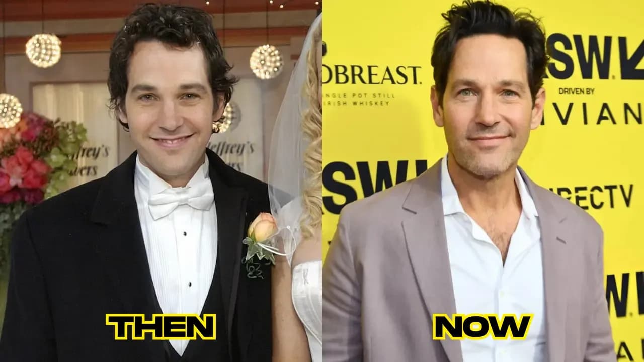 Paul Rudd then and now
