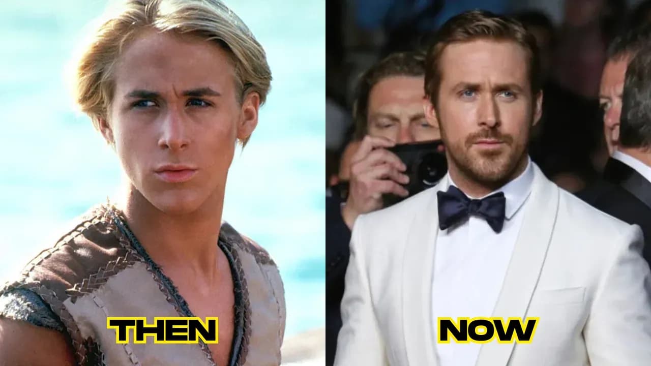 Rayan Gosling then and now