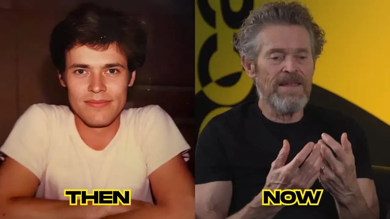 Willem Dafoe then and now