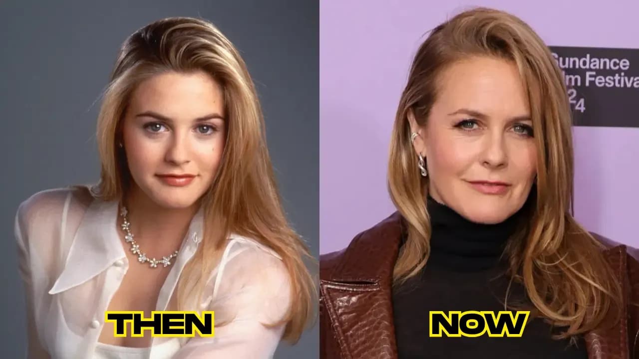 Alicia Silverstone then and now