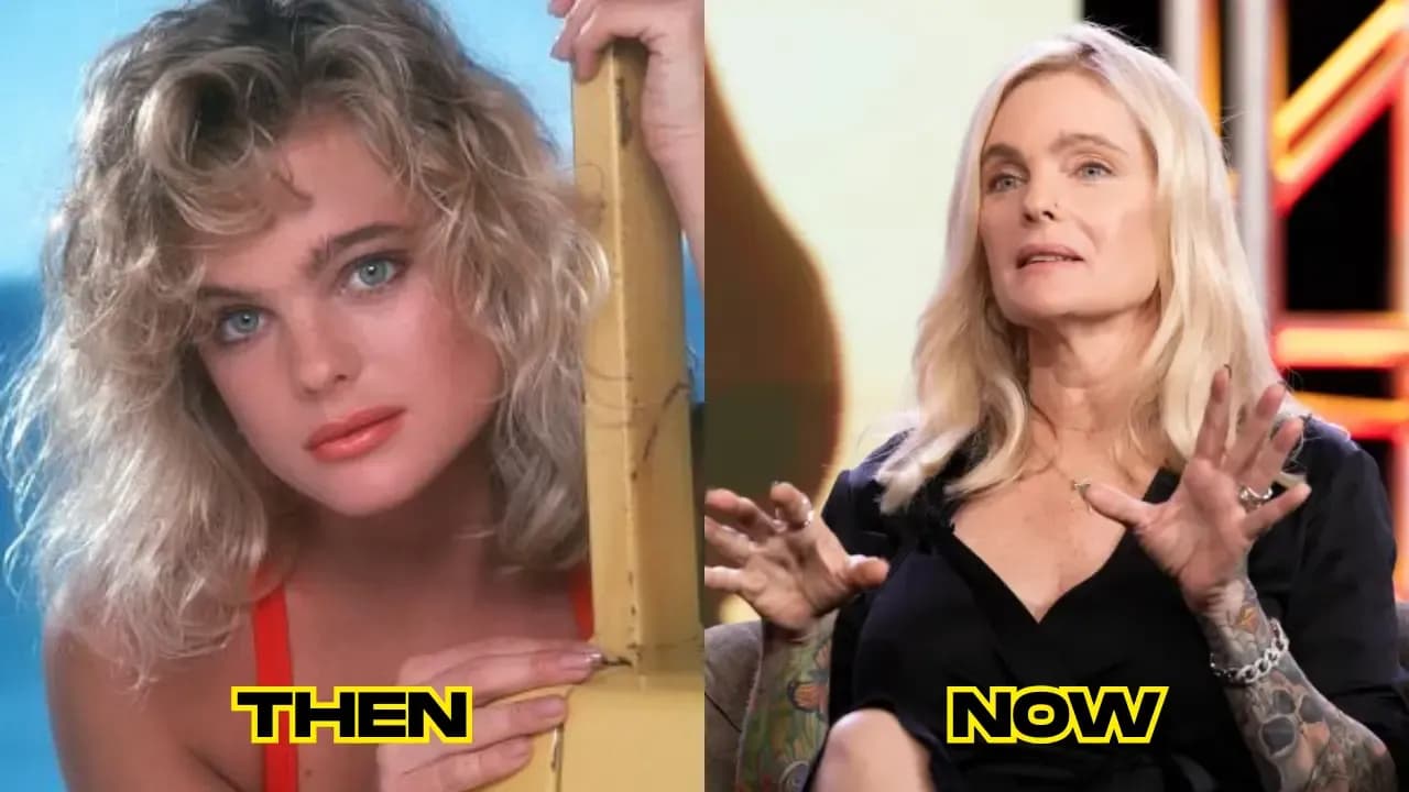 Erika Eleniak then and now