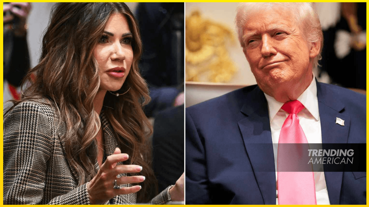 Kristi Noem bizarrely thanks Trump for ‘keeping the hurricanes away’ at White House cabinet meeting