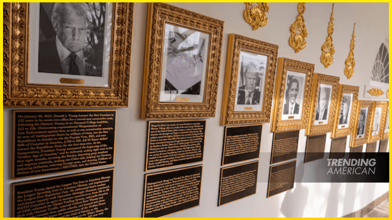 White House plaques attack ex-presidents in typical Trump style