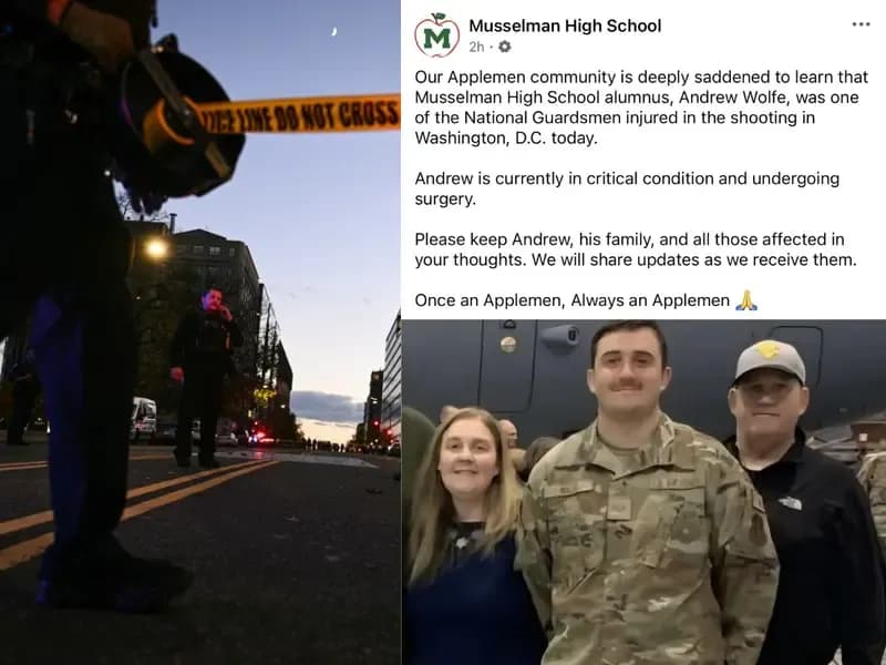 Community Rallies for Guardsman Andrew Wolfe After DC Shooting Near White House