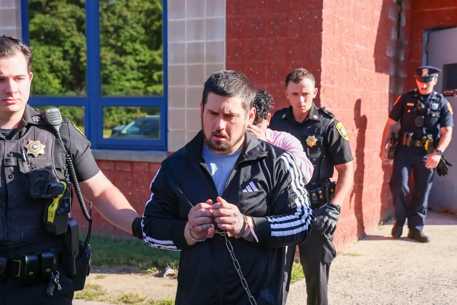 A Long Island father identified his alleged attacker during a desperate 911 call moments before his death.
