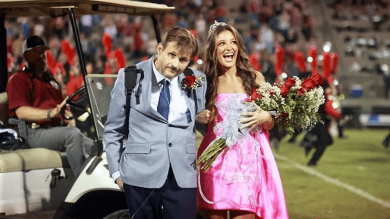 Alabama Dad With Stage 4 Cancer Walks Daughter Across Homecoming Field