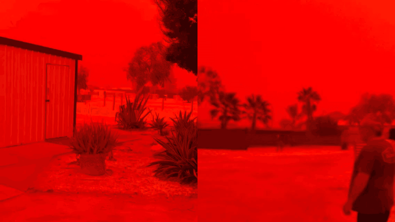 Australia Red Sky – How Cyclone Narelle Turned the Horizon Blood-Red