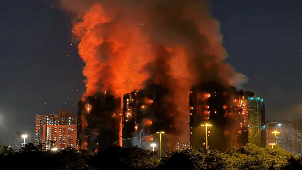Death Toll Rises as Massive Fire Engulfs Hong Kong High-Rise Apartment Complex