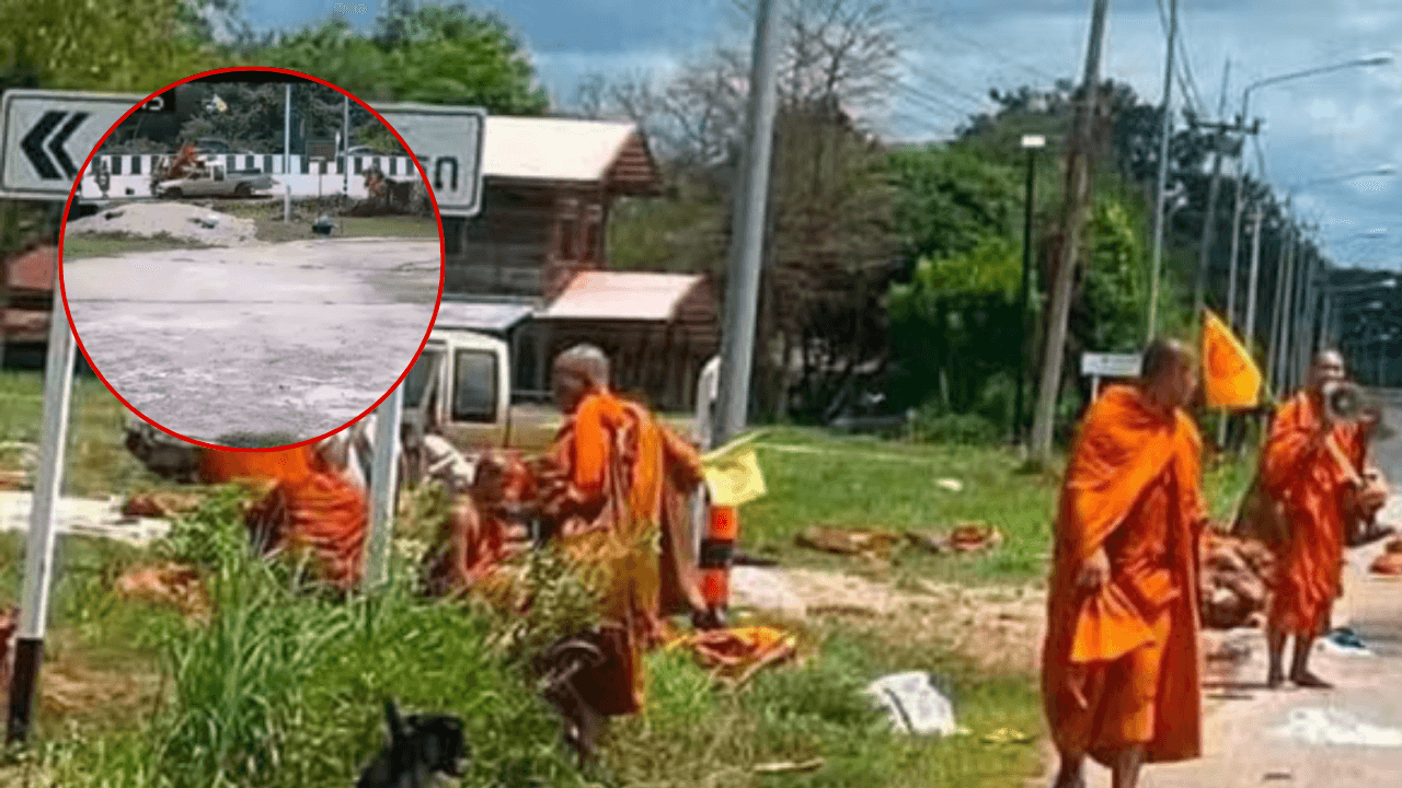 Eight Monks Killed After 11-Year-Old Crashes Pickup Into Thailand Pilgrimage Walk
