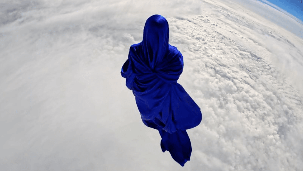 Ghostly Figure Above Earth Was Really A Balloon-Borne Art Project