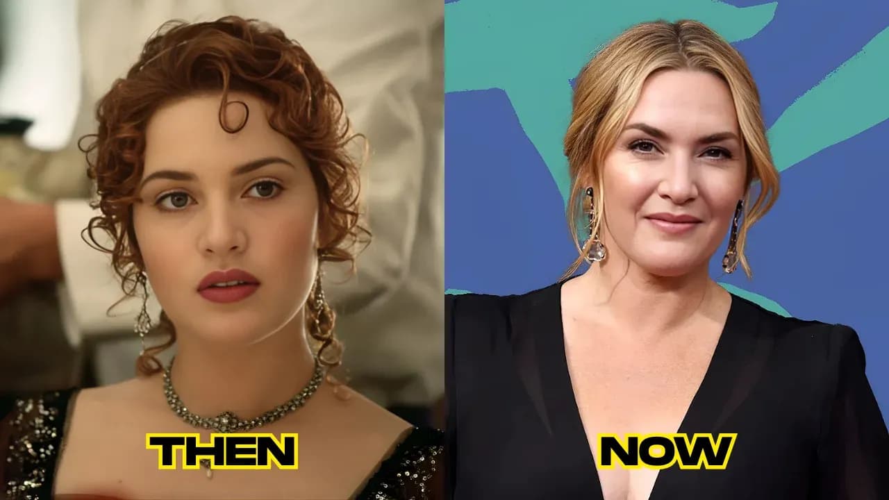 Kate Winslet then and now