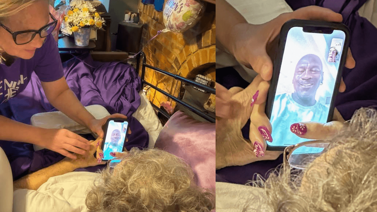 Michael Jordan Surprises Former High School Teacher in Hospice With Emotional FaceTime Call