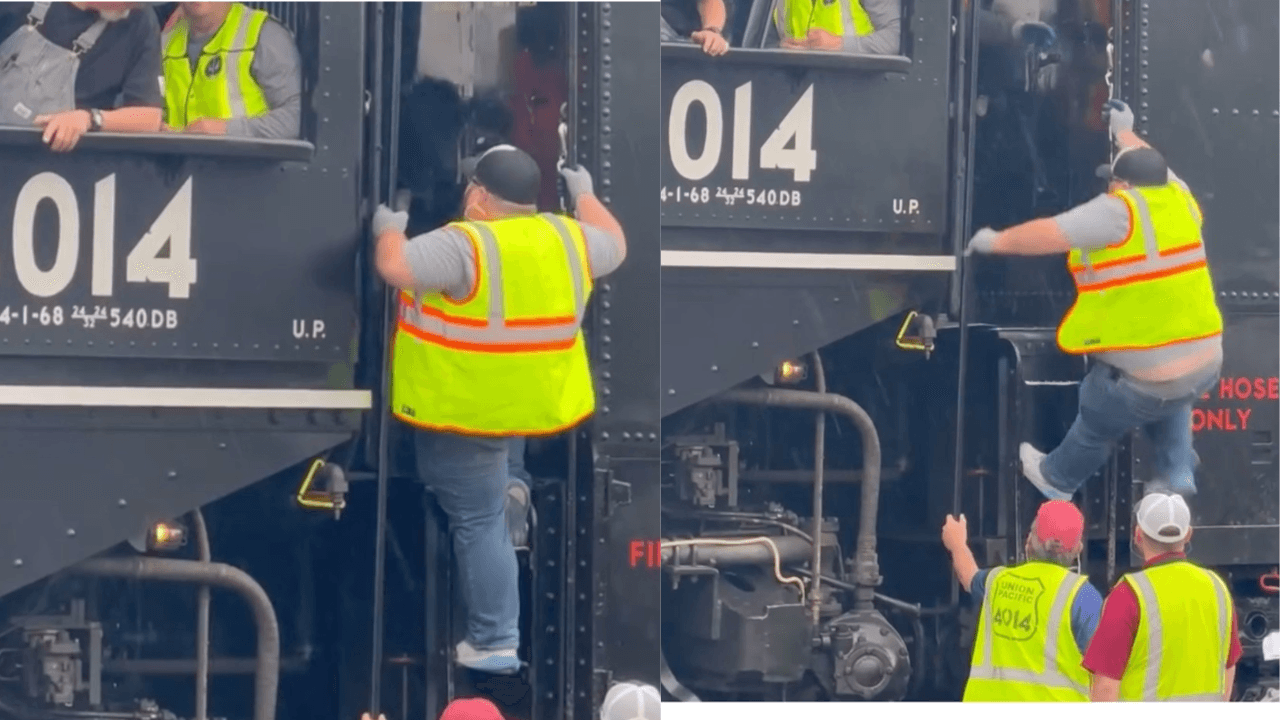 Nebraska Man Fractures Spine After Falling From Big Boy Locomotive During Dream Ride Attempt
