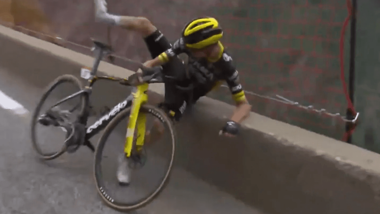 Sepp Kuss Narrowly Avoids Cliff Fall in Terrifying Tour de France Crash