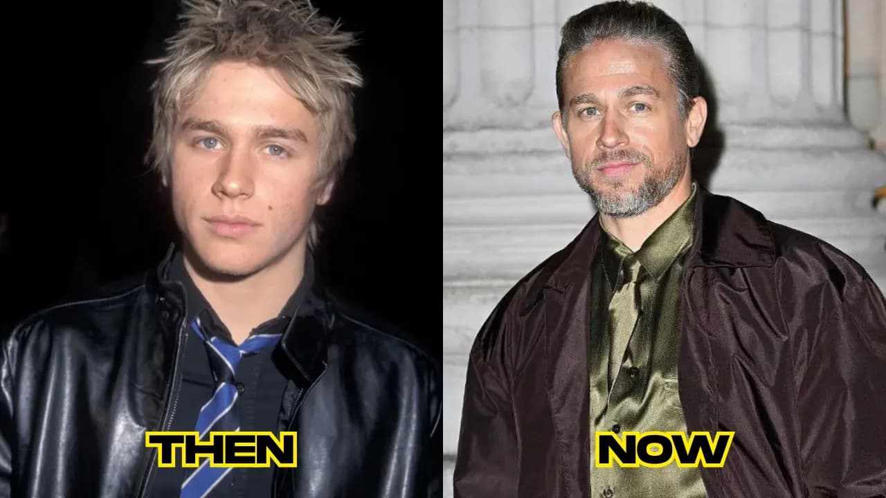 Charlie Hunnam then and now