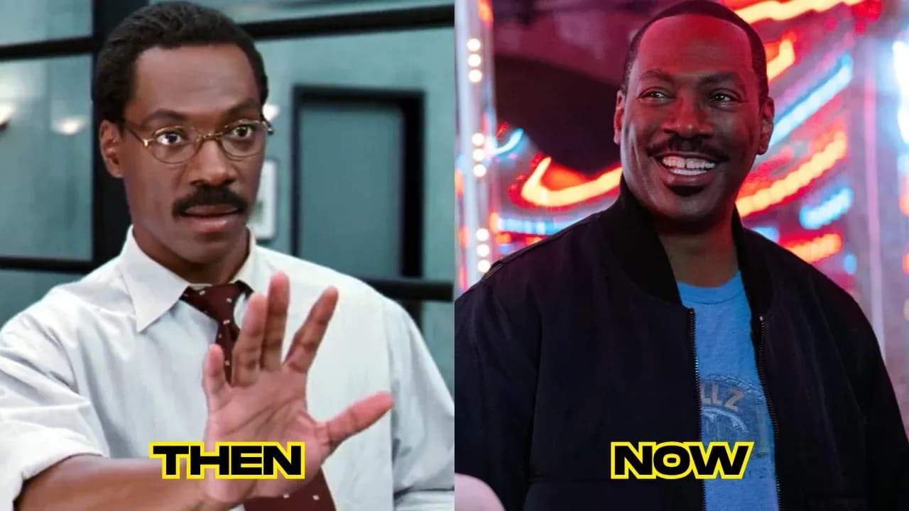Eddie Murphy then and now