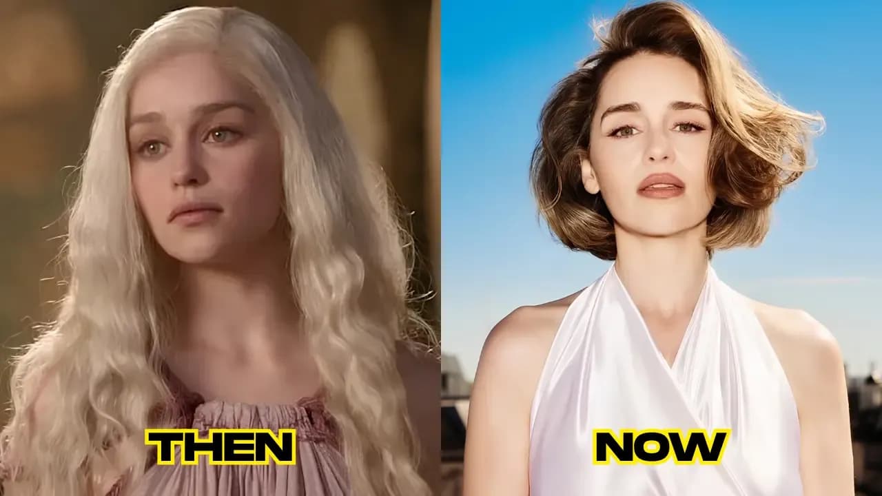 Emilia Clarke then and now