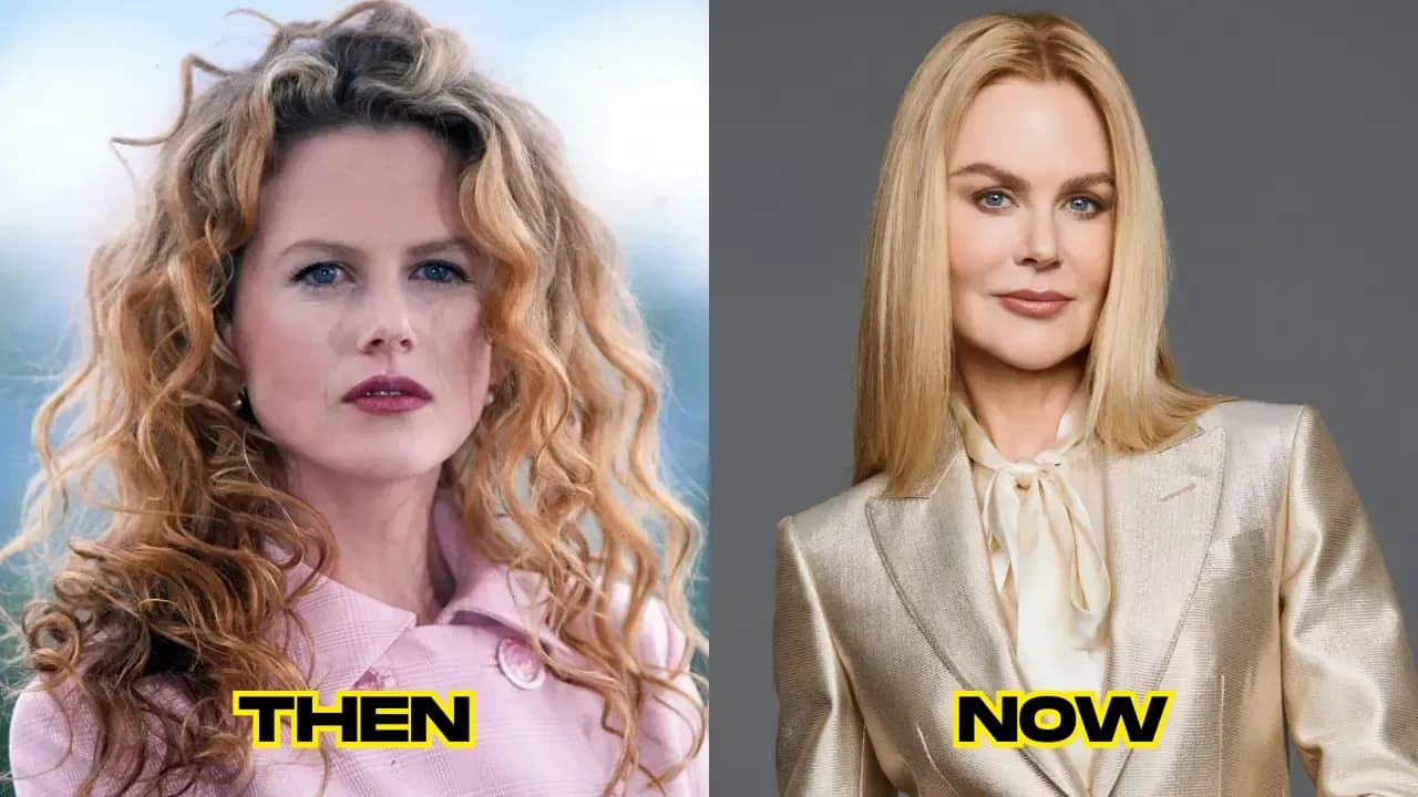 Nicole Kidman then and now