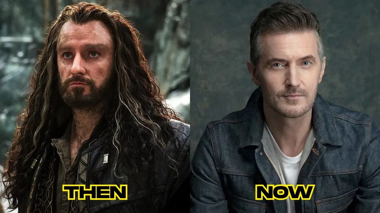Richard Armitage then as "Thorin Oakenshield", and now