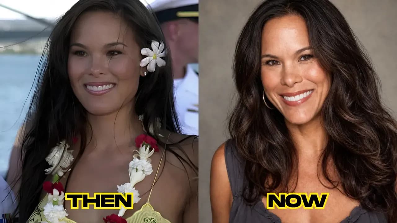 Stacy Kamano then and now