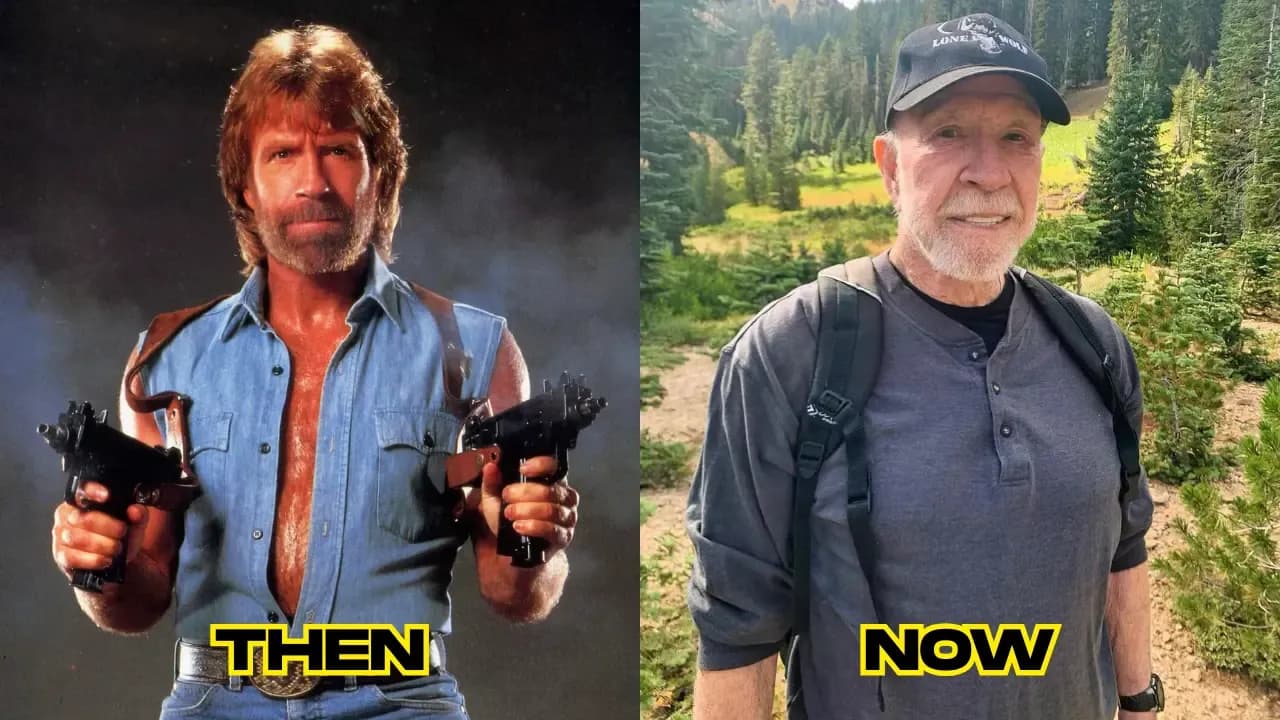 Chuck Norris then and now