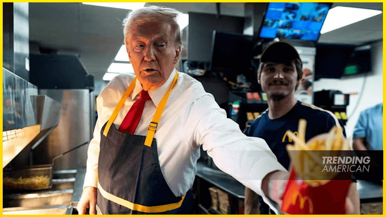Trump jokes he’s first ex-McDonald’s fry cook president
