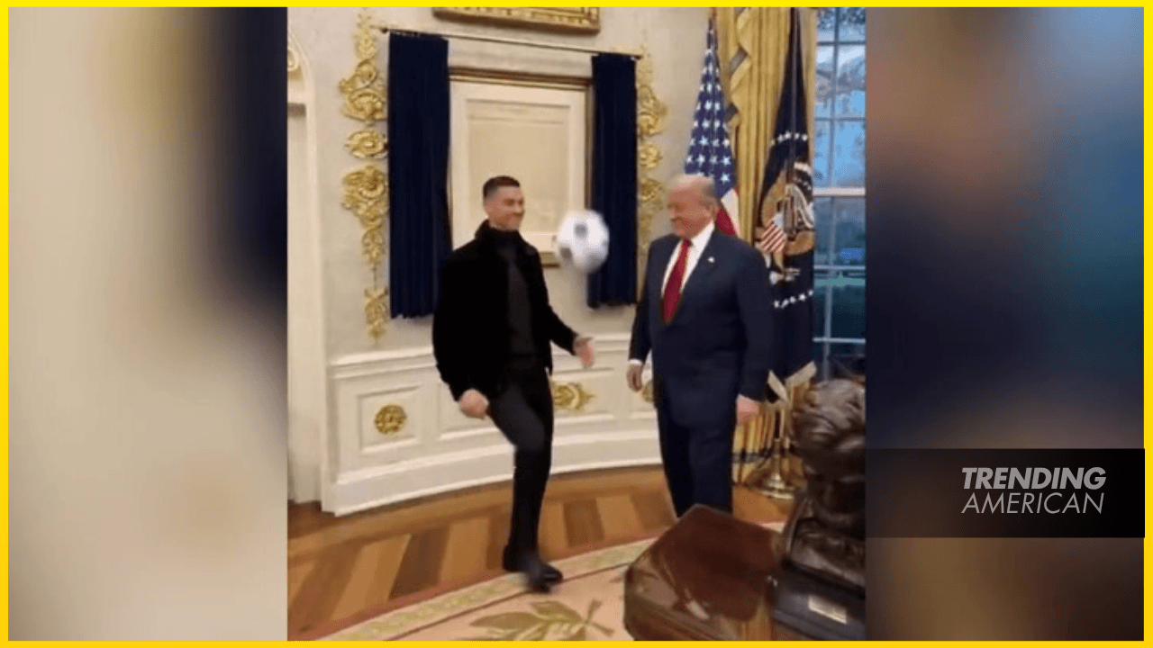 Trump & Ronaldo Kick Off Wild AI Video at White House