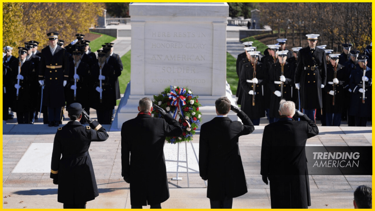 Trump Declares Veterans Day as “Victory Day” at Arlington Speech