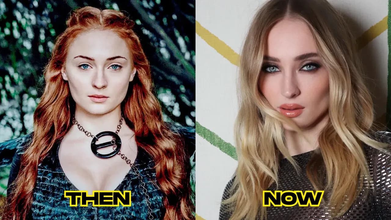 Sophie Turner then and now