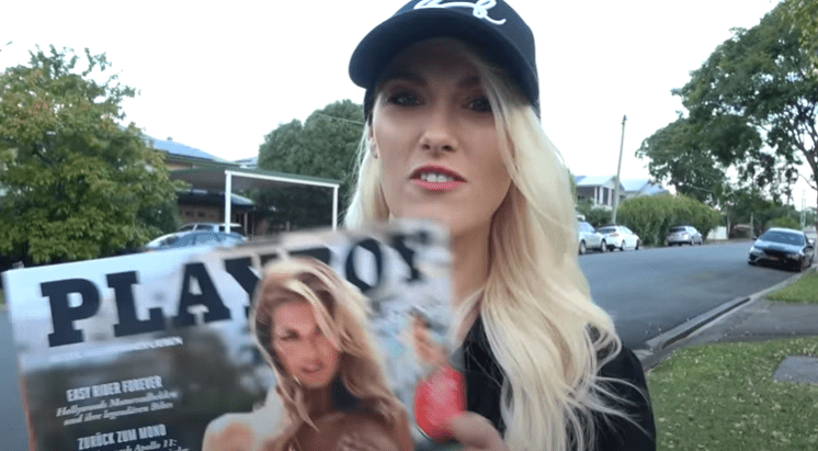 Did Supercar Blondie actually get into playboy magazine?