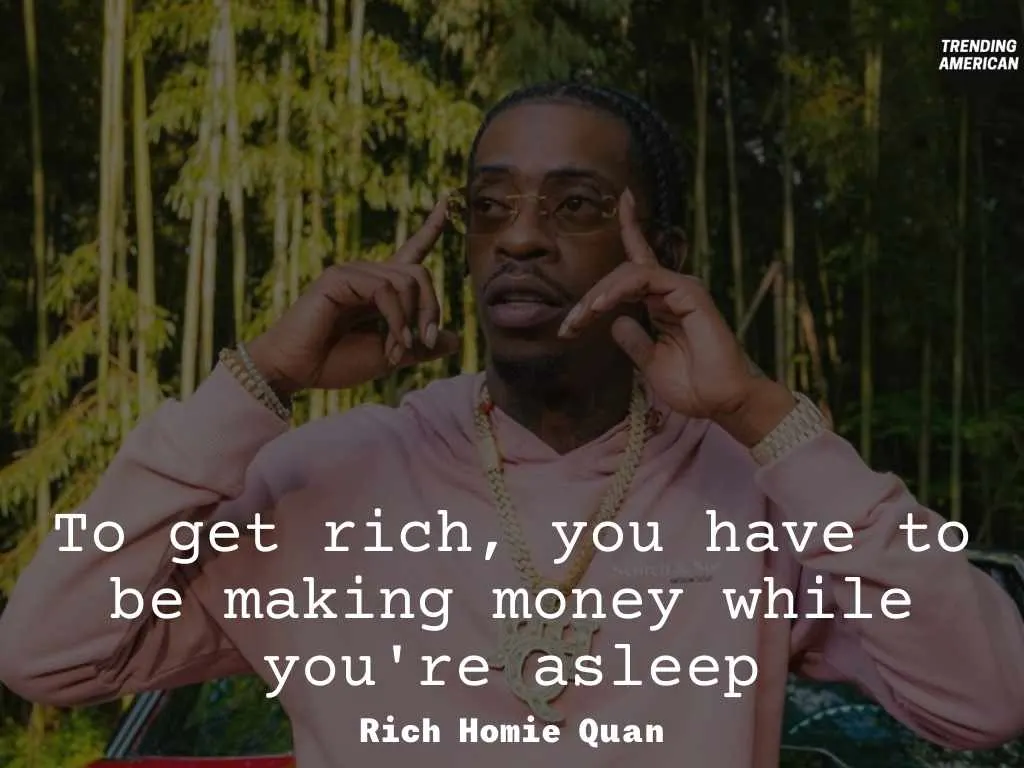 To get rich, you have to be making money while you're asleep