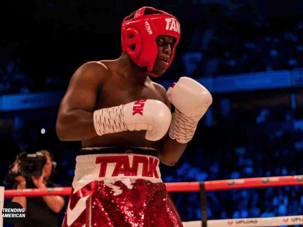 Deji Olajunji in the boxing ring