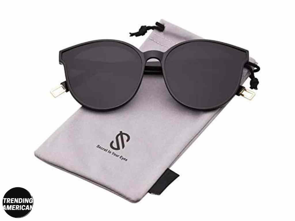 SOJOS Fashion Round Sunglasses for Women Men Oversized