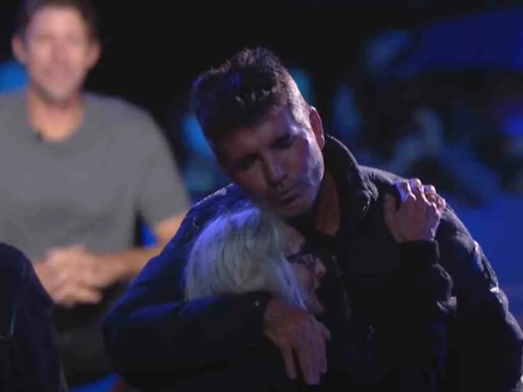 Simon hugged grandma Lillian