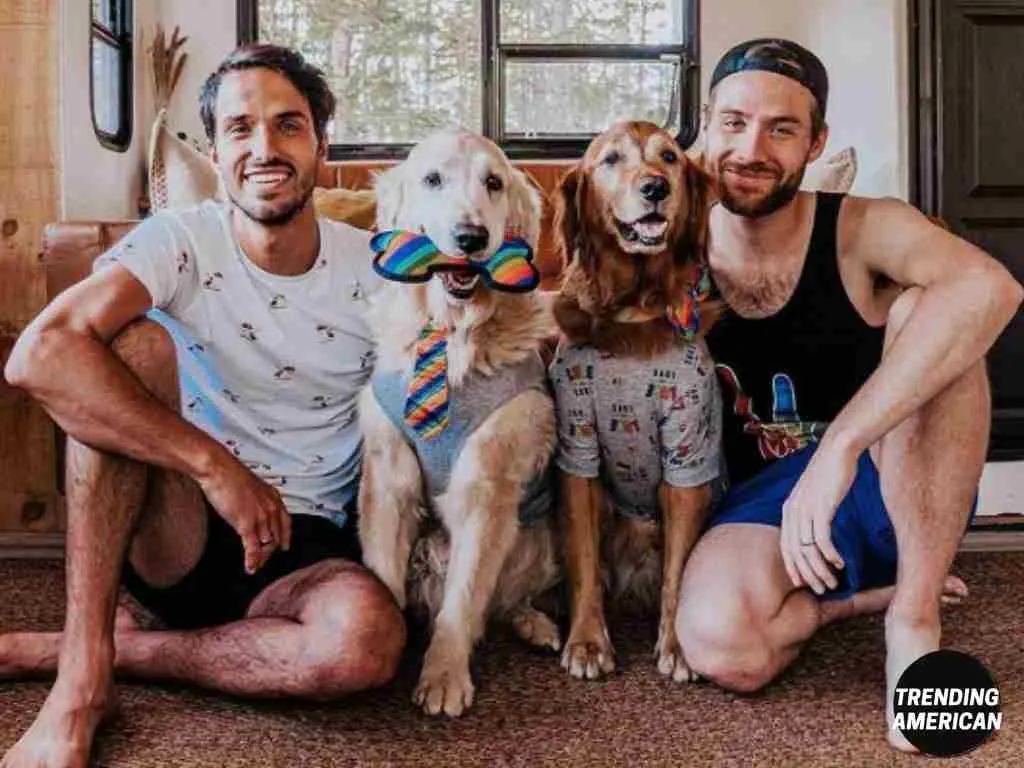 Tyler and Tood with their dog