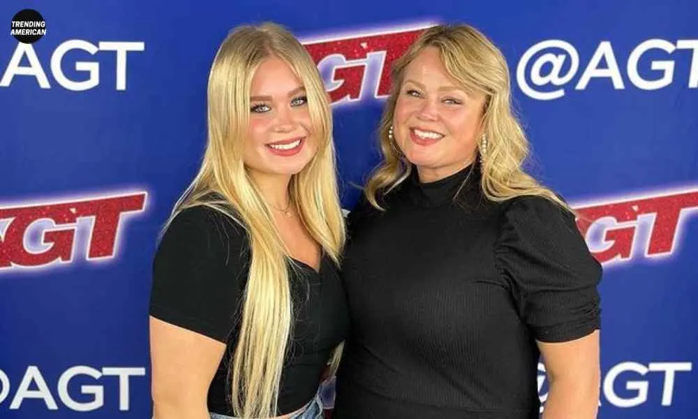 Singer Ava Swiss and her mother in America's Got Talent