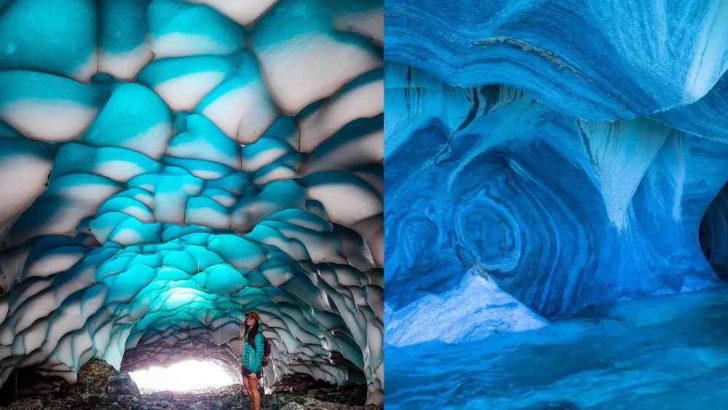 Magical Ice Caves in Patagonia | Glacial Caves in Argentina Unveils the Brilliance of Nature!