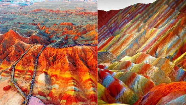 Mountains With Rainbow Colours In Zhangye Danxia, China!| Fascinating Facts About The Geological Wonder.