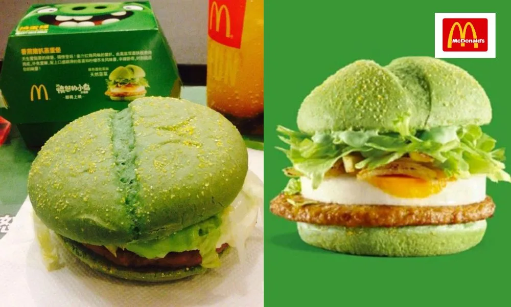 Weirdest McDonald's Menu Item Green Burger