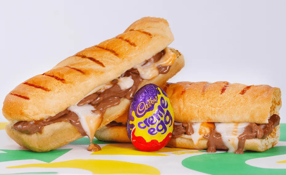SubMelt made with Cadbury Creme Egg Weirdest Menu Items at Subway