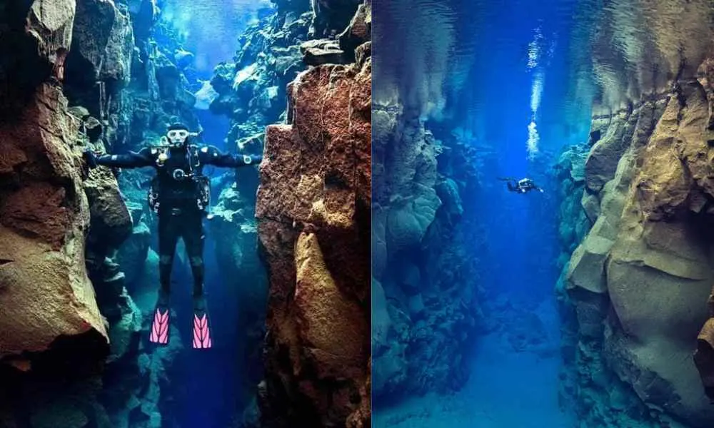 The Only Place In The World Where You Can Swim Between Two Tectonic Plates!