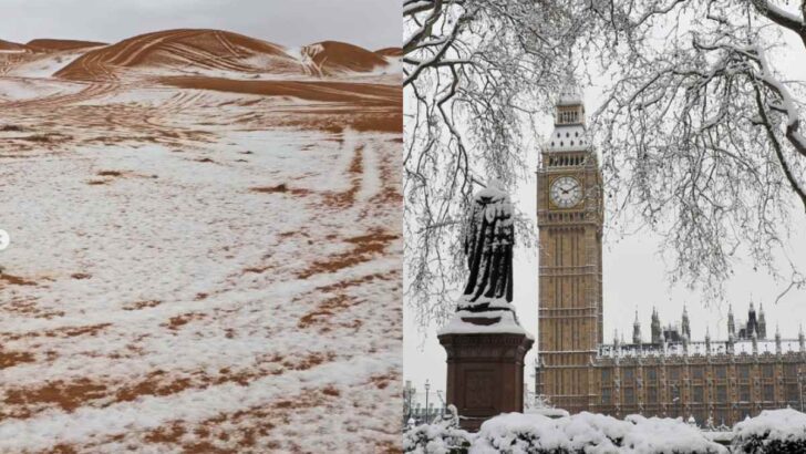 An Ice Storm Hits Dubai & A Giant Snow Wall Covers The UK | The Bizarre Turn Of Climate Events!