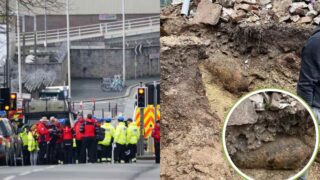 An Unexploded World War II Bomb Found In A Garden In England The Bomb Weighs Over 1000 lbs!