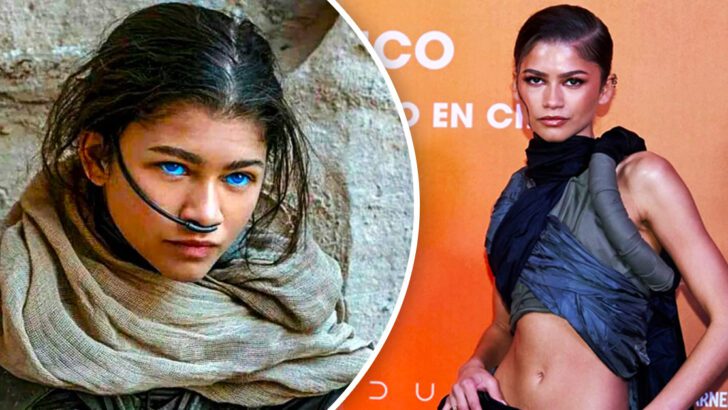 Zendaya Lands In Mexico For “DUNE: PART TWO” Wearing A Warrior Outfit.