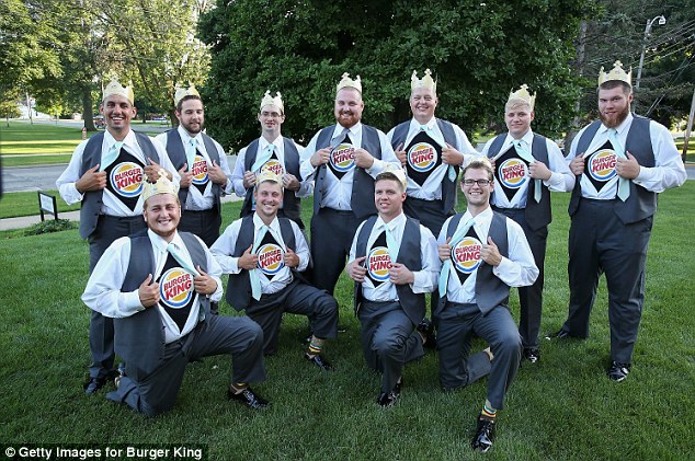 burger king sponsored wedding