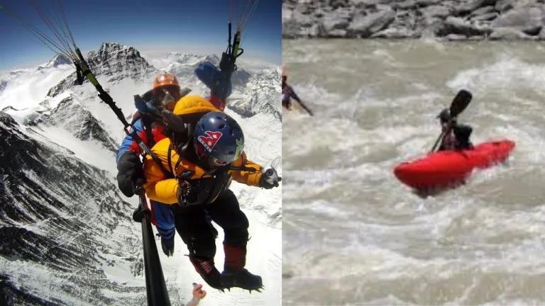 These Two Men Paraglided From Mount Everest’s Peak | The Two Then Kayaked Their Way To The Indian Ocean!