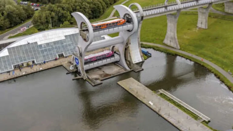 The World’s First and Only Rotating Boat Lift | The Wheel Connects Two Canals and Raises Passing Boats By 79 ft!