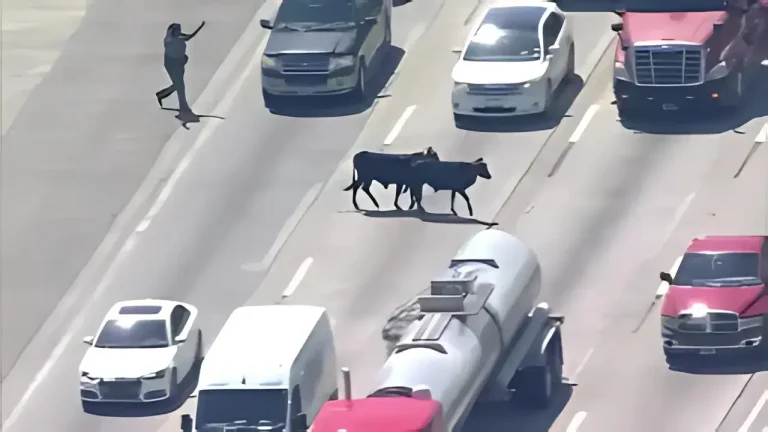 Cows on I-45 Cause Houston Traffic Jam